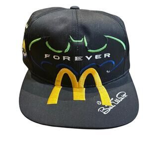 NEW Batman Forever Bill Elliott McDonalds NASCAR Snapback Hat Cap Vintage 1995